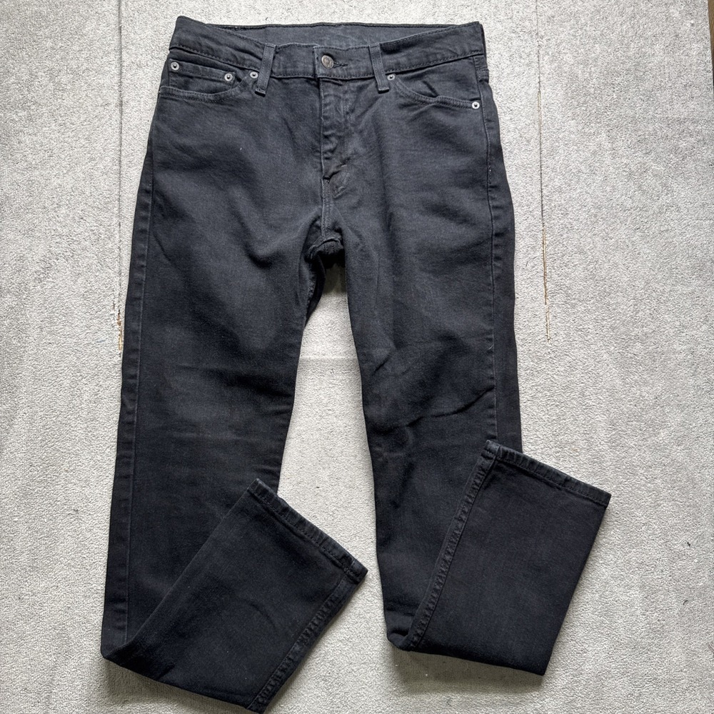 Levi's 511 Men's Black Slim Fit Stretch Jeans 30x32‎ Tapered Leg Denim Pants